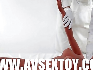 Avsextoy Sherry 156cm Silicone Sex Angel Doll 3 Entries Lifelike Sex Doll Tan Skin CR156088