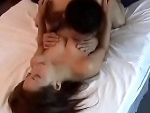 Hot japanese with cute hairy pussy