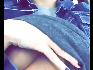 my boobs in car