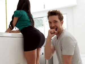Russian fucker is impressed with Lela Star's huge round booty