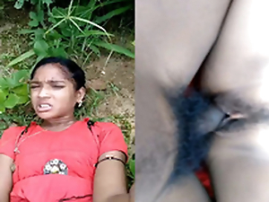 Cute Indian Girl Hard Fucked By Lover in outdoor