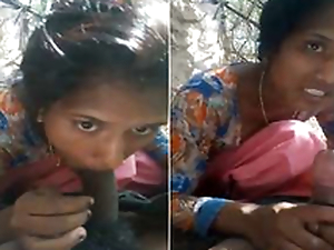 Desi Village Girl Outdoor Blowjob