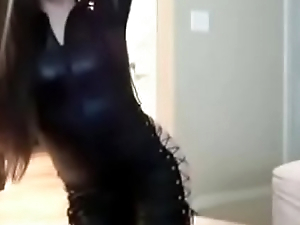 Teen in latex on cam - thecamgirls247.com